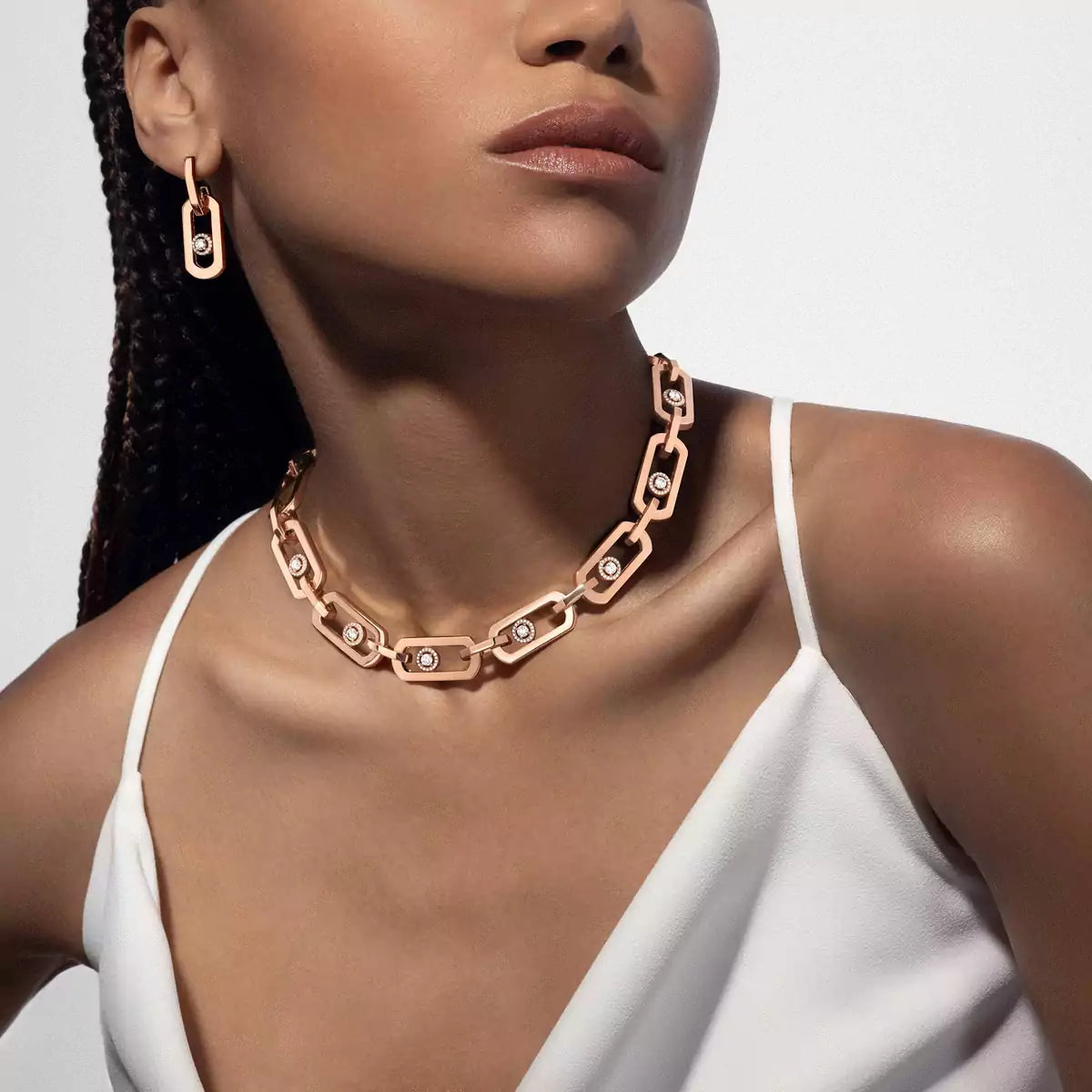 [Aura Jewels]So Move XL Diamond Pendant Earrings
