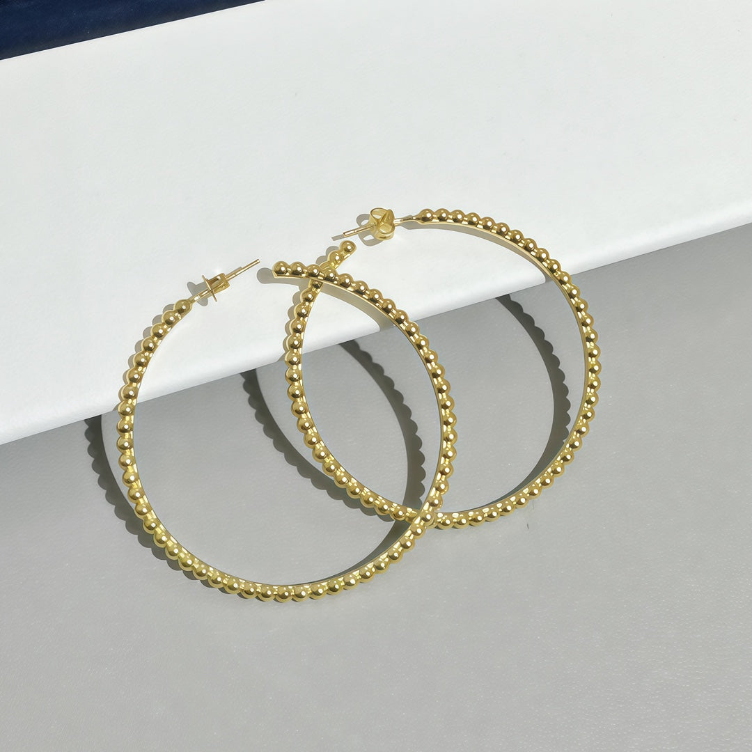 [Aura Jewels] SMOOTH BEAD STUD EARRINGS