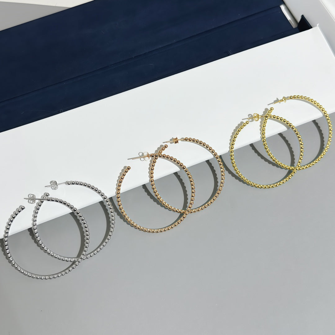 [Aura Jewels] SMOOTH BEAD STUD EARRINGS