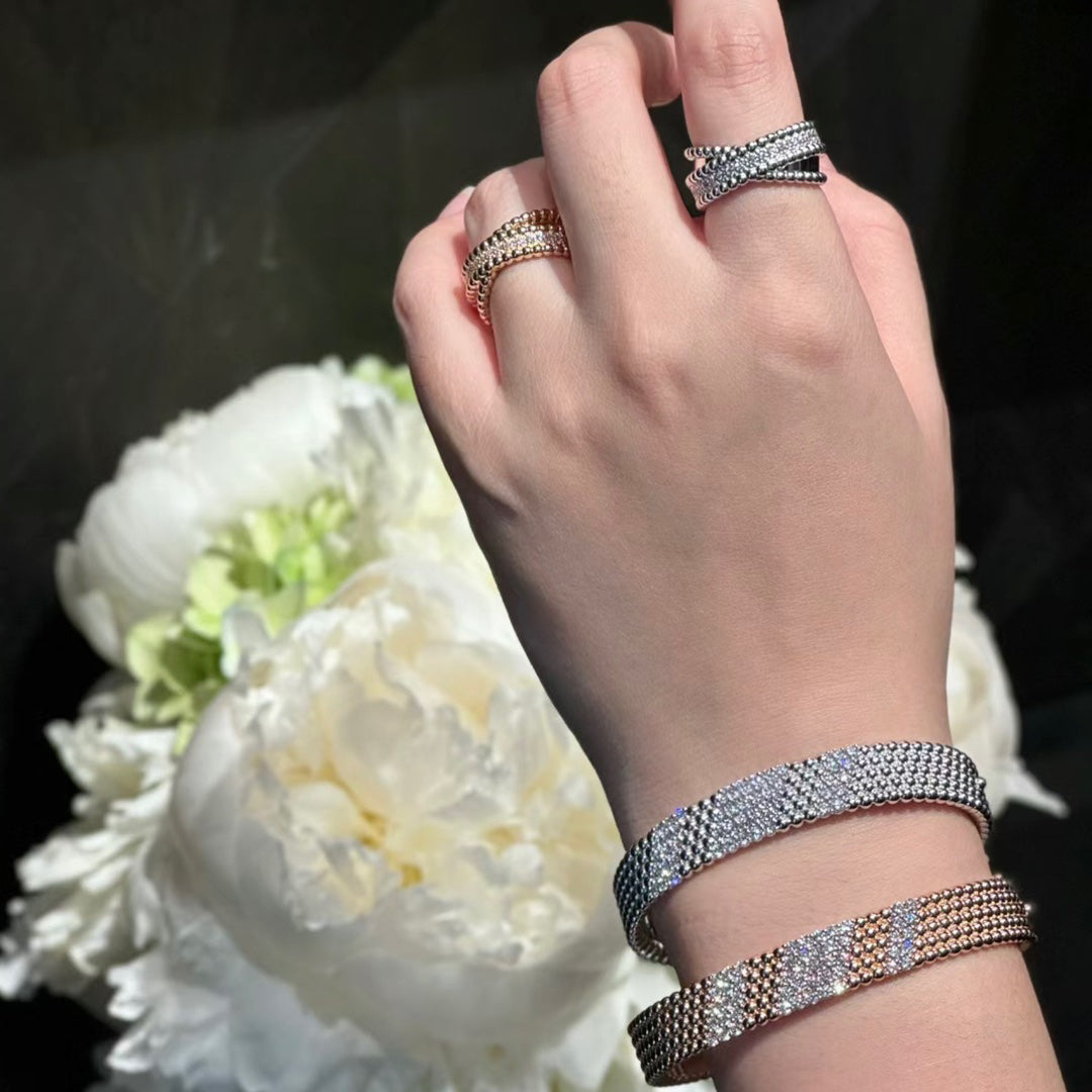[Aura Jewels]  FIVE-ROW DIAMOND BRACELET