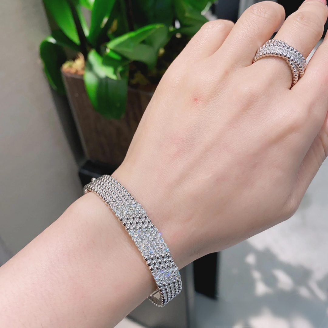 [Aura Jewels]  FIVE-ROW DIAMOND BRACELET