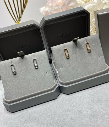 [Aura Jewels]MOVE UNO SMALL 1 DIAMOND EARRINGS