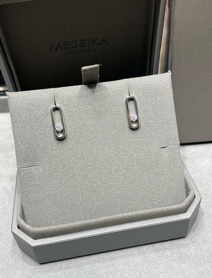 [Aura Jewels]MOVE UNO SMALL 1 DIAMOND EARRINGS