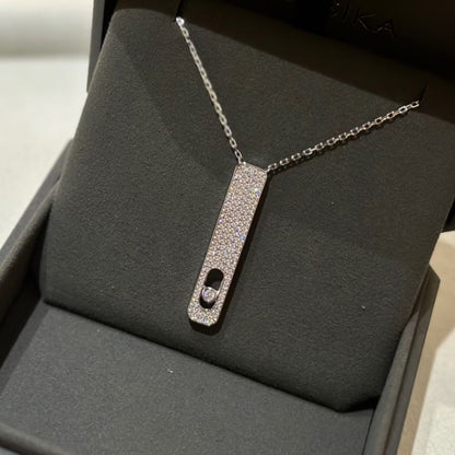 [Aura Jewels]MY FIRST DIAMOND PAVED NECKLACE
