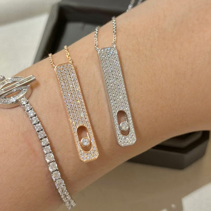 [Aura Jewels]MY FIRST DIAMOND PAVED NECKLACE